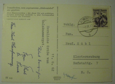 Ansichtskarte Traunkirchen, vom sogenannten "Malerwinkel" aus gesehen (1962)